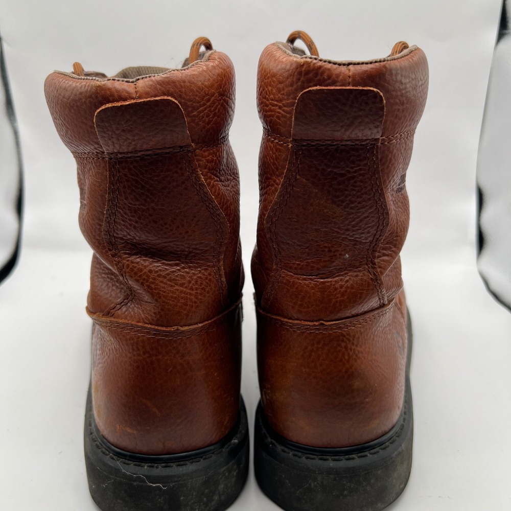 Wolverine DuraShocks Wedge Mens Brown Leather Work Boots W02639 Size 12M utility - Picture 6 of 9